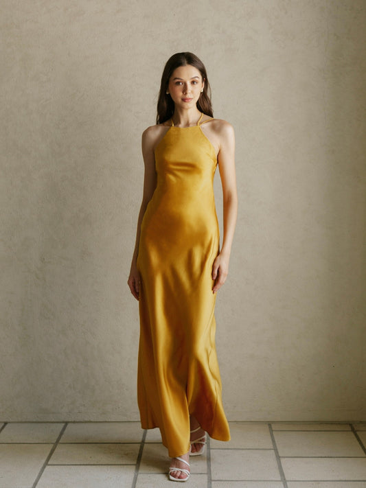 Rhea Dress – Mustard Yellow